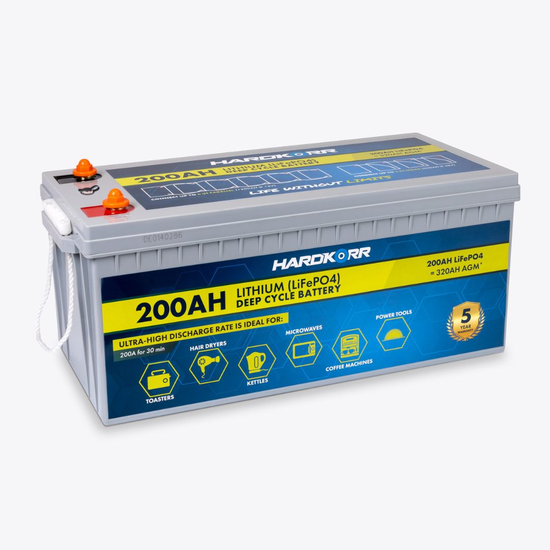 Thumbnail for HARDKORR 200Ah Lithium (LiFePO4) Deep Cycle Battery