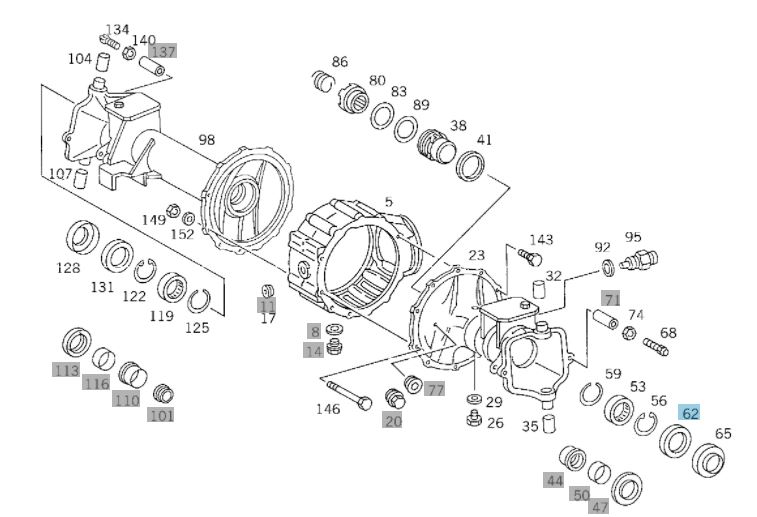 Thumbnail for AXLE TUBE SEAL RING (FRONT) - U1700