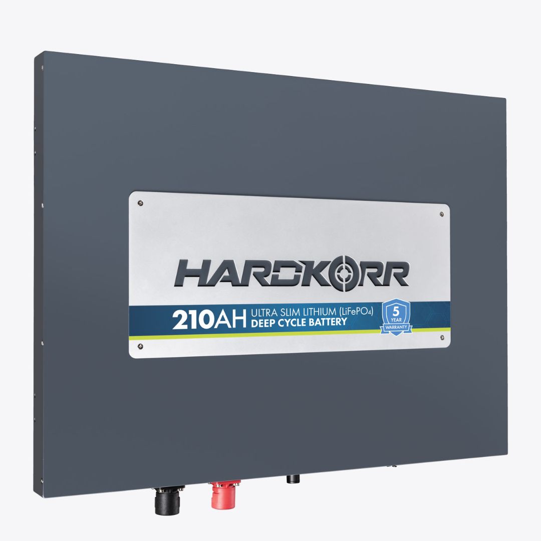 Thumbnail for HARDKORR 210Ah Lithium (LiFePO4) Slimline Deep Cycle Battery with Bluetooth